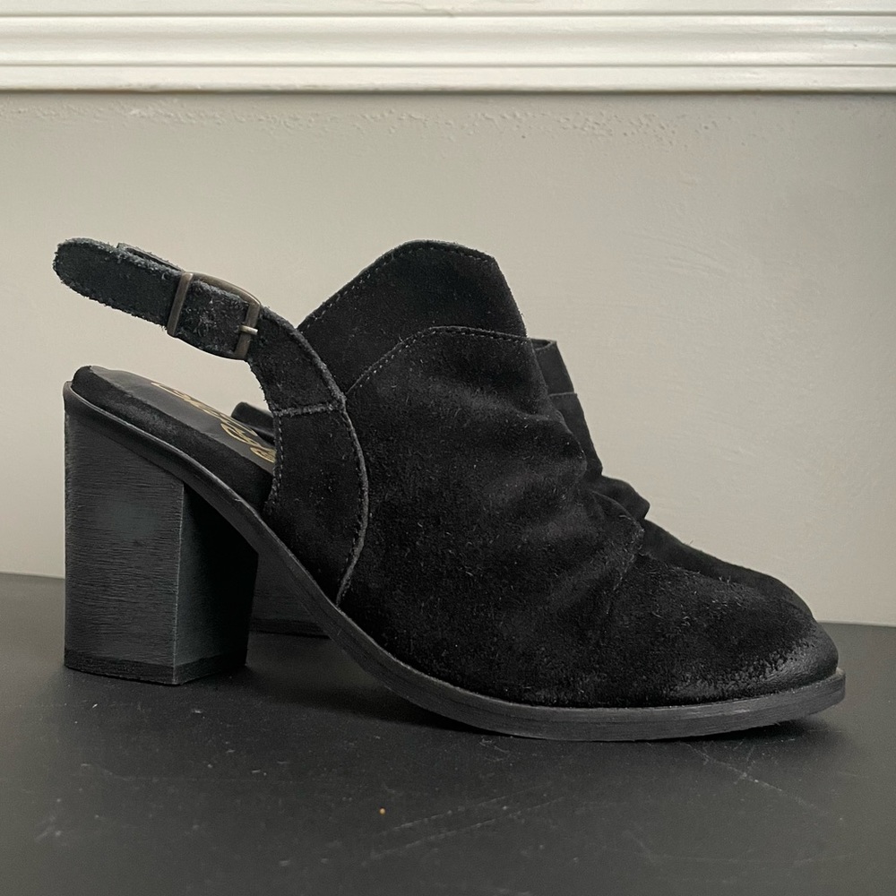 Naughty Monkey Women's Arizona Suede Distressed
Mule Slingback Pump Black Size 8 - Picture 5 of 12